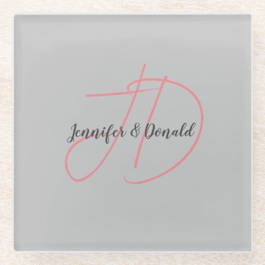 Calligraphie-Trends in klassischer Schriftzeichen- Glasuntersetzer (Vorderseite)