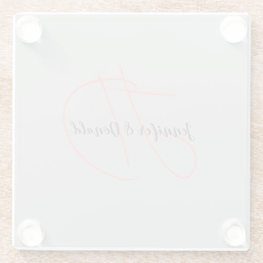 Calligraphie-Trends in klassischer Schriftzeichen- Glasuntersetzer (Rückseite)