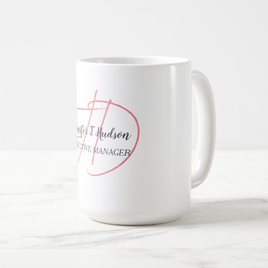 Calligraphie-Trends in klassischer Schriftzeichen- Kaffeetasse (VorderseiteRechts)