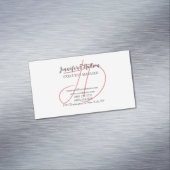 Calligraphie-Trends in klassischer Schriftzeichen- Magnetische Visitenkarte (Beispiel)