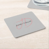 Calligraphie-Trends in klassischer Schriftzeichen- Rechteckiger Pappuntersetzer (angewinkelt)