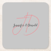 Calligraphie-Trends in klassischer Schriftzeichen- Rechteckiger Pappuntersetzer (Vorderseite)