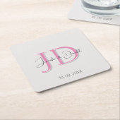 Calligraphie-Trends in klassischer Schriftzeichen- Rechteckiger Pappuntersetzer (angewinkelt)