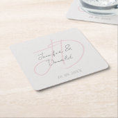 Calligraphie-Trends in klassischer Schriftzeichen- Rechteckiger Pappuntersetzer (angewinkelt)