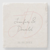 Calligraphie-Trends in klassischer Schriftzeichen- Steinuntersetzer (Vorderseite)