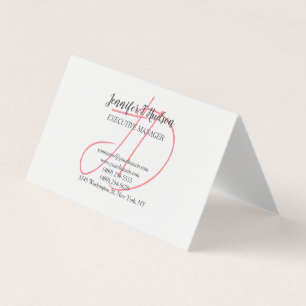 Calligraphie-Trends in klassischer Schriftzeichen- Visitenkarten