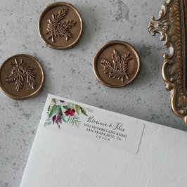 Calligraphie Tropische Rücksendeadresse