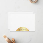 Calligraphierte Monogram Elegant Template Imitate Mitteilungskarte (Vorderseite/Rückseite Beispiel)