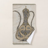 Calligraphisch türkisches Viktorianisch Tee Pot De Badhandtuch Set (Handtuch)