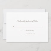 Calligraphische Formal Classic Elfenbeinhochzeit R (Vorderseite)