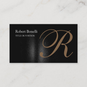 Calligraphische Monogramm-Chic-Visitenkarte Visitenkarte