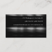 Calligraphische Monogramm-Chic-Visitenkarte Visitenkarte (Rückseite)