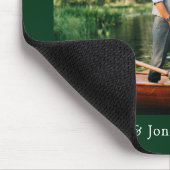 Calligraphisches Herz Mr. Wedding Green Mousepad (Ecke)