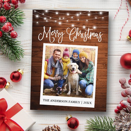 Calligraphisches Holz Leuchten Instant Camera Foto Postkarte