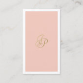 Calligraphisches Monogram Trendy Template Elegant Visitenkarte (Vorderseite)