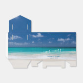 Calligraphy Beach Wedding Favor Boxes Zelt Geschenkschachtel (Ungefaltet)