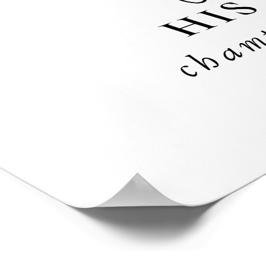 Calligraphy Black Gray Wedding Bar Menu Poster (Ecke)