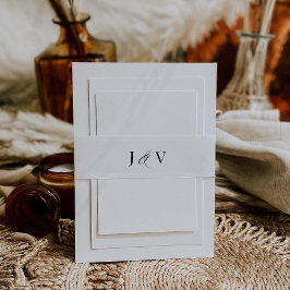 Calligraphy Bly Band Wedding Einladung J102