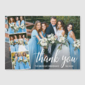 Calligraphy Bridesmaid Danke Magnet Card (Vorderseite)