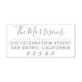 Calligraphy Brush Script Custom-Rücksendeadresse Permastempel (Design)