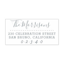 Calligraphy Brush Script Custom-Rücksendeadresse Permastempel