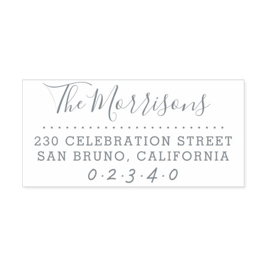 Calligraphy Brush Script Custom-Rücksendeadresse Permastempel (Design)