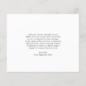 Calligraphy Budget Business Logo Danke Karte (Rückseite)