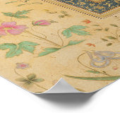 Calligraphy by the Iranian master Ali al-Mashhadi Poster (Ecke)