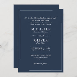 Calligraphy Classic Moderne Einladungen für Hochze