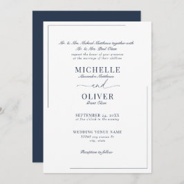 Calligraphy Classic Moderne Einladungen für Hochze