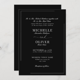 Calligraphy Classic Moderne Einladungen für Hochze