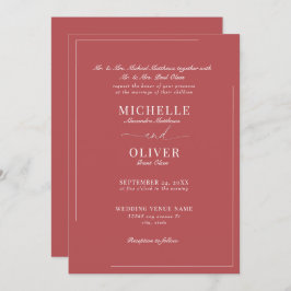 Calligraphy Classic Moderne Einladungen für Hochze