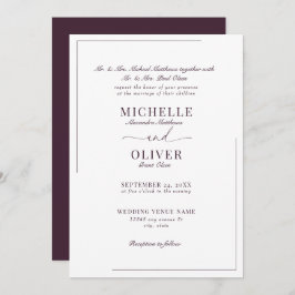 Calligraphy Classic Moderne Einladungen für Hochze