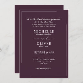 Calligraphy Classic Moderne Einladungen für Hochze