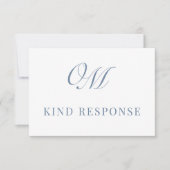 Calligraphy Classic Moderne Hochzeit RSVP Karte (Vorderseite)