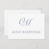 Calligraphy Classic Moderne Hochzeit RSVP Karte (Vorne/Hinten)