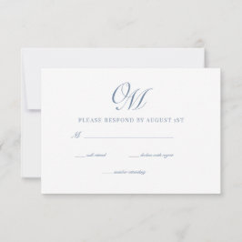 Calligraphy Classic Moderne Hochzeit RSVP Karte