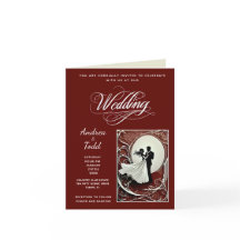 Calligraphy dance burgundy Vintag Foto Wedding