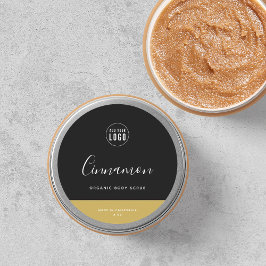 Calligraphy Editable Colors Contrast Product Label Runder Aufkleber