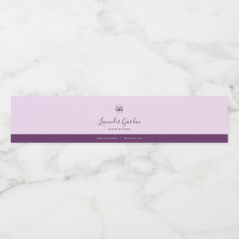 Calligraphy Editable Colors Contrast Product Label Wasserflaschenetikett