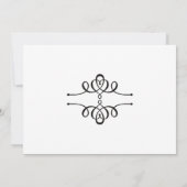 Calligraphy Elegance Engagement Party Einladung (Rückseite)