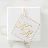 Calligraphy Elegane Luxury Gold Foil Geschenkanhänger (Mit Box)