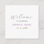 Calligraphy Elegant Begrüßung Begleitkarte (Vorderseite)