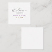 Calligraphy Elegant Begrüßung Begleitkarte (Vorne/Hinten)