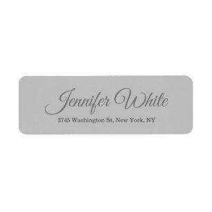 Calligraphy Elegant Bold Retro Gray