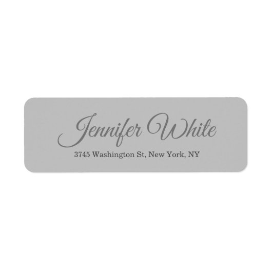 Calligraphy Elegant Bold Retro Gray (Vorne)