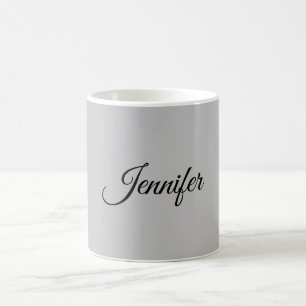 Calligraphy Elegant Bold Retro Gray Kaffeetasse