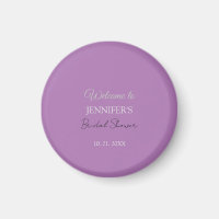 Calligraphy Elegant Lavender Welcome Brautparty