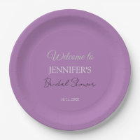 Calligraphy Elegant Lavender Welcome Brautparty