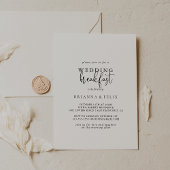 Calligraphy Elegant Script Wedding Breakfast Einladung